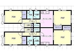 鹿内アパート 2DKの間取図画像