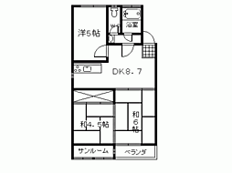 アーバンホームズ第三浜田玉川 3DKの間取図画像