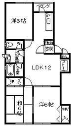 アーバンホームズ第二自由ケ丘1 3LDKの間取図画像