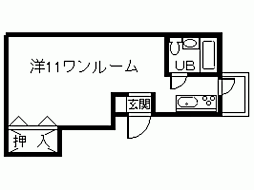 アーバンホームズ第一橋本 ワンルームの間取図画像