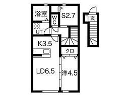 Pierre Homme(ピエール・オム)I 1LDKの間取図画像