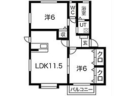 間取図画像 2LDK