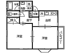 物件の間取り