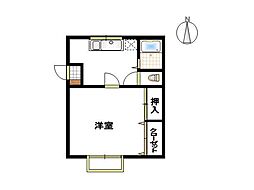間取図画像 1K
