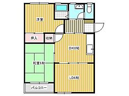 マンションえさし 3DKの間取図画像