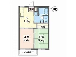 メゾン泉 2Kの間取図画像