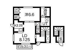 ボヌール巧 1LDKの間取図画像