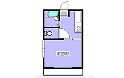 バス 西旭町下車 徒歩1分の賃貸マンション 4階1DKの間取り