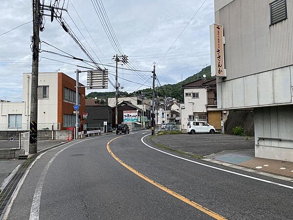 国道487号線に面した間口の広い土地です。