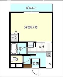 JR可部線 安芸長束駅 徒歩7分の賃貸アパート 1階1Kの間取り