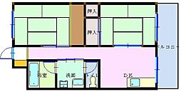 トキワビル 2DKの間取図画像