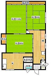 ビル 3Kの間取図画像