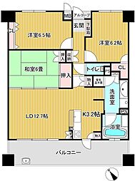 JR呉線 呉駅 徒歩2分 3LDKの間取り