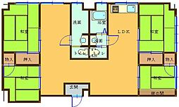 第2石田ビル 4LDKの間取図画像