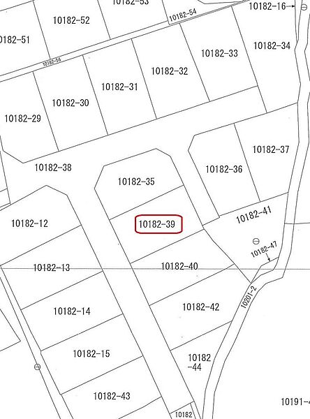 2方向道路の整形地です