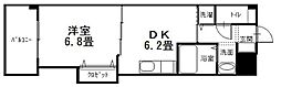 AXIS阿賀中央 1DKの間取図画像