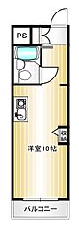 メゾン南本庄 ワンルームの間取図画像