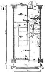 サンシティ東桜町 2LDKの間取図画像