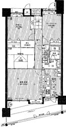 フローレンス丸之内 3LDKの間取図画像
