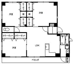 フォーブル和 3LDKの間取図画像