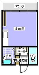 ママズマンション ワンルームの間取図画像