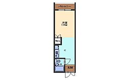 マンションルミエール 1Kの間取図画像