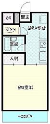 レイクヴィラ 1Kの間取図画像