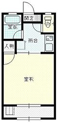 ヴィラみそのう 1Kの間取図画像
