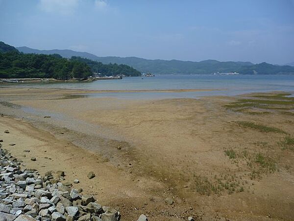 目の前に海があります！