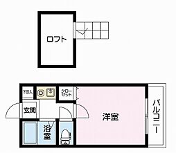レオパレス福山南本庄 1Kの間取図画像