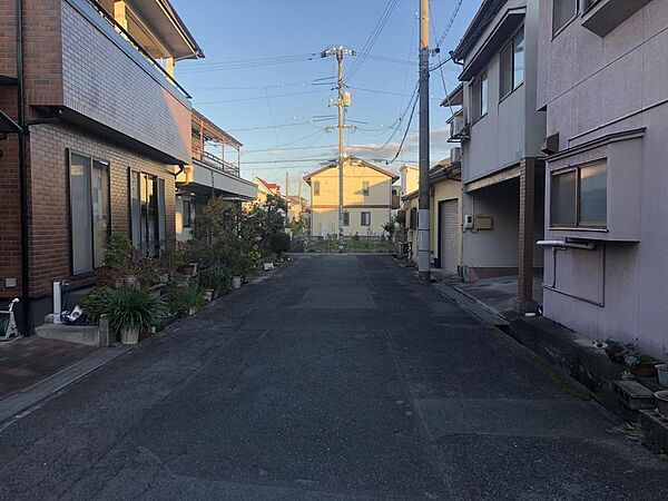 全面道路西から