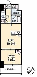 シャーメゾンステージ呉中央 1LDKの間取図画像