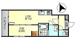 MOVE広駅前 1LDKの間取図画像