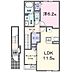 間取り：サンルーム付きの1LDKのお部屋♪
