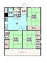 間取図画像 3DK