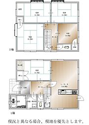 笠岡市城見台中古住宅 5LDKの間取り