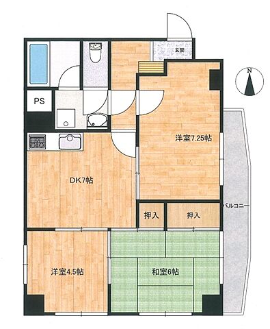 間取り バス 富士見町下車 徒歩1分