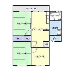 間取図画像 3DK