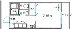 バス 和庄登町下車 徒歩3分の賃貸マンション 3階1Kの間取り