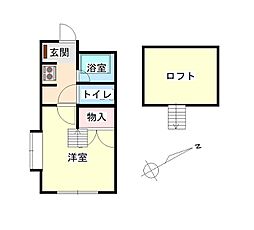 グリーンプラザ ワンルームの間取図画像