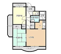 マーヴェラス2000 2LDKの間取図画像
