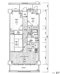 ダイアパレスウエストシティ四季の杜 3LDKの間取図画像