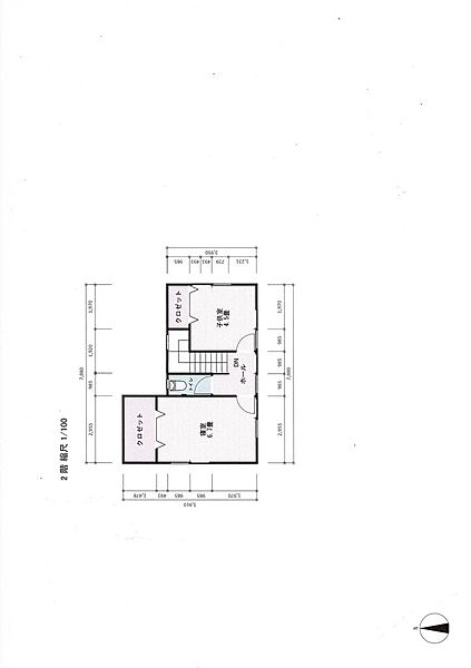 建築プラン1　2階