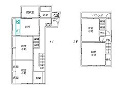 JR呉線 忠海駅 徒歩5分 4DKの間取り