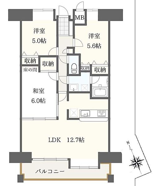 間取り：334000240596