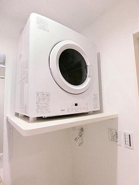 家事時短の強い味方・衣類乾燥機設置♪ガスの力でパワフルに衣類を乾かしてくれます。