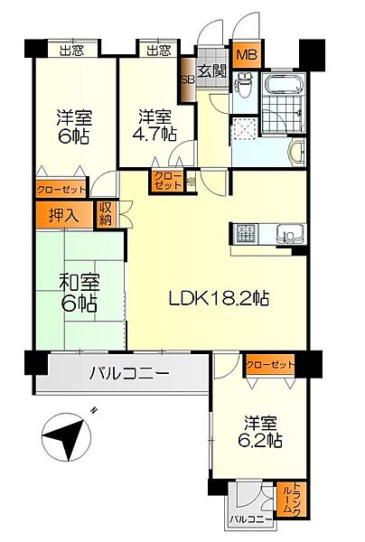 間取り：334000273307