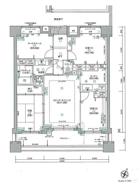 間取り：334000261898