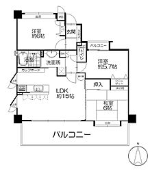 フローレンス上大須賀ターミナルスクェア 3LDKの間取図画像