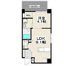 那覇市久茂地2丁目マンション 1LDKの間取図画像